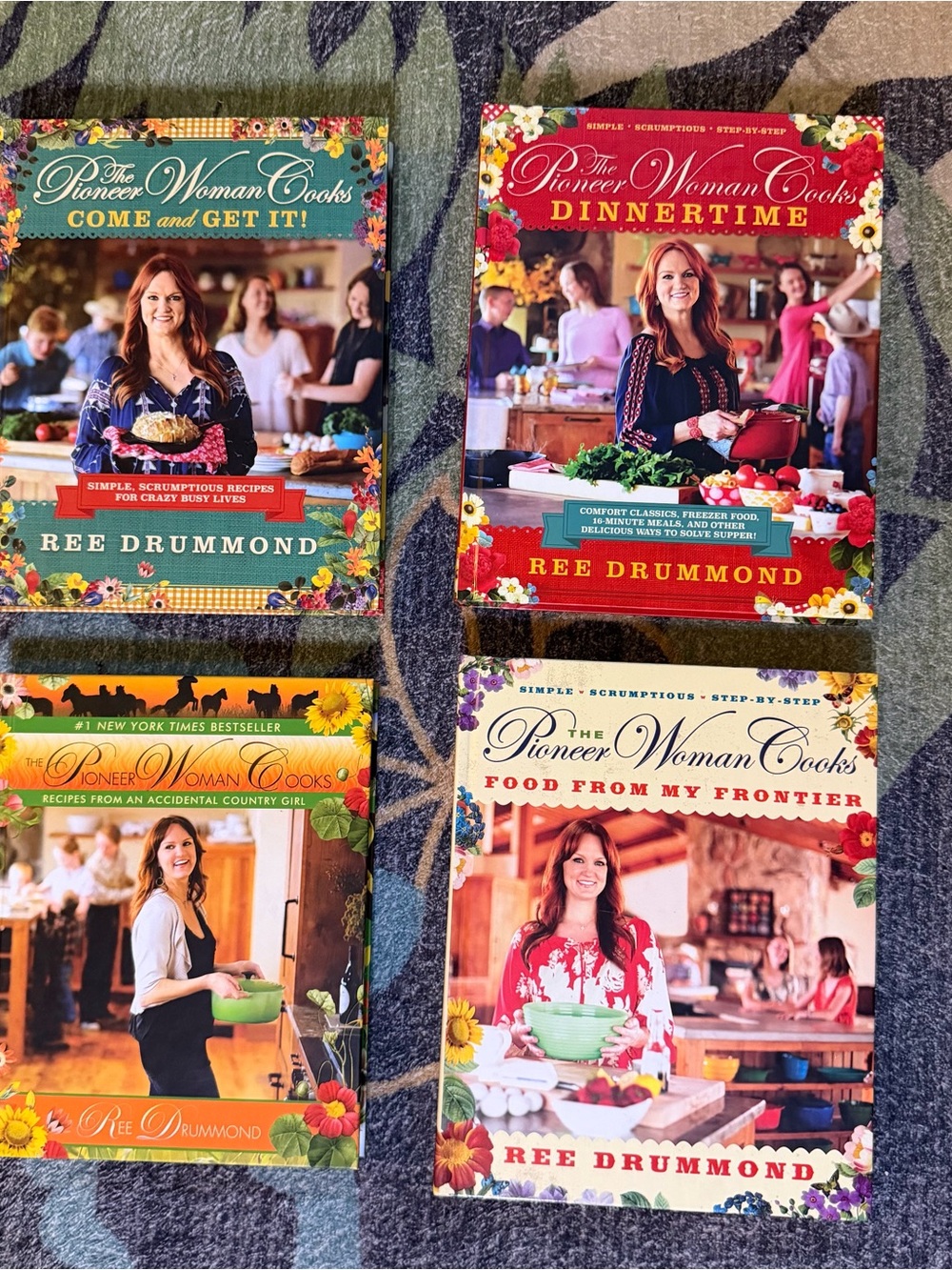 Lot of 4 Ree Drummond “The Pioneer Woman Cooks” Hardcover Cookbooks